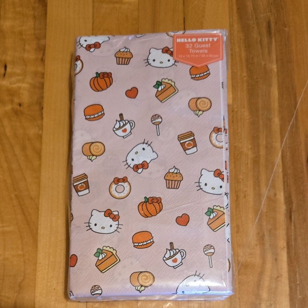 Hello Kitty Pink Treat Napkins with Food Design